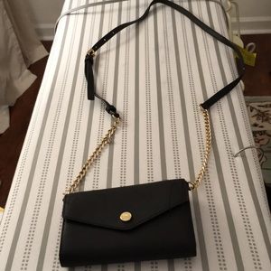 Saffiano leather wallet crossbody